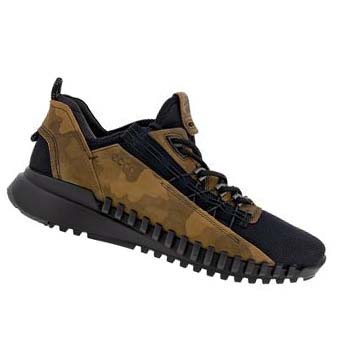 Baskets Ecco Zipflex Homme Marron Noir | FR 668XYU